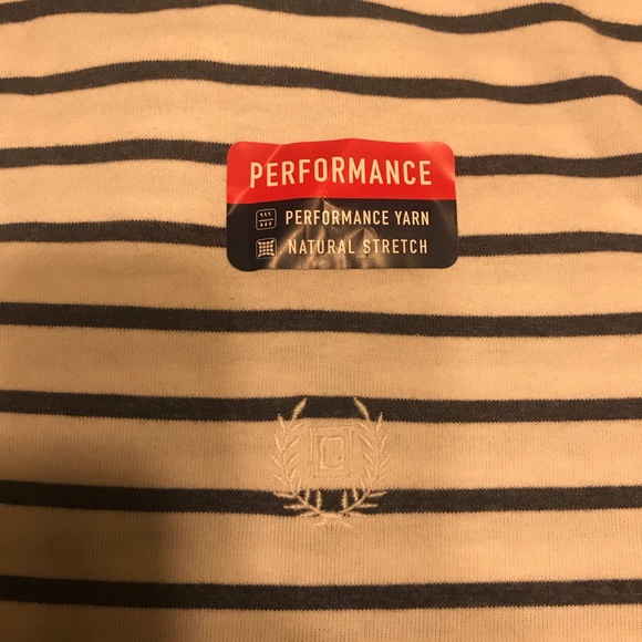 NWT Men’s CHAPS black stripped POLO - Picture 3 of 9